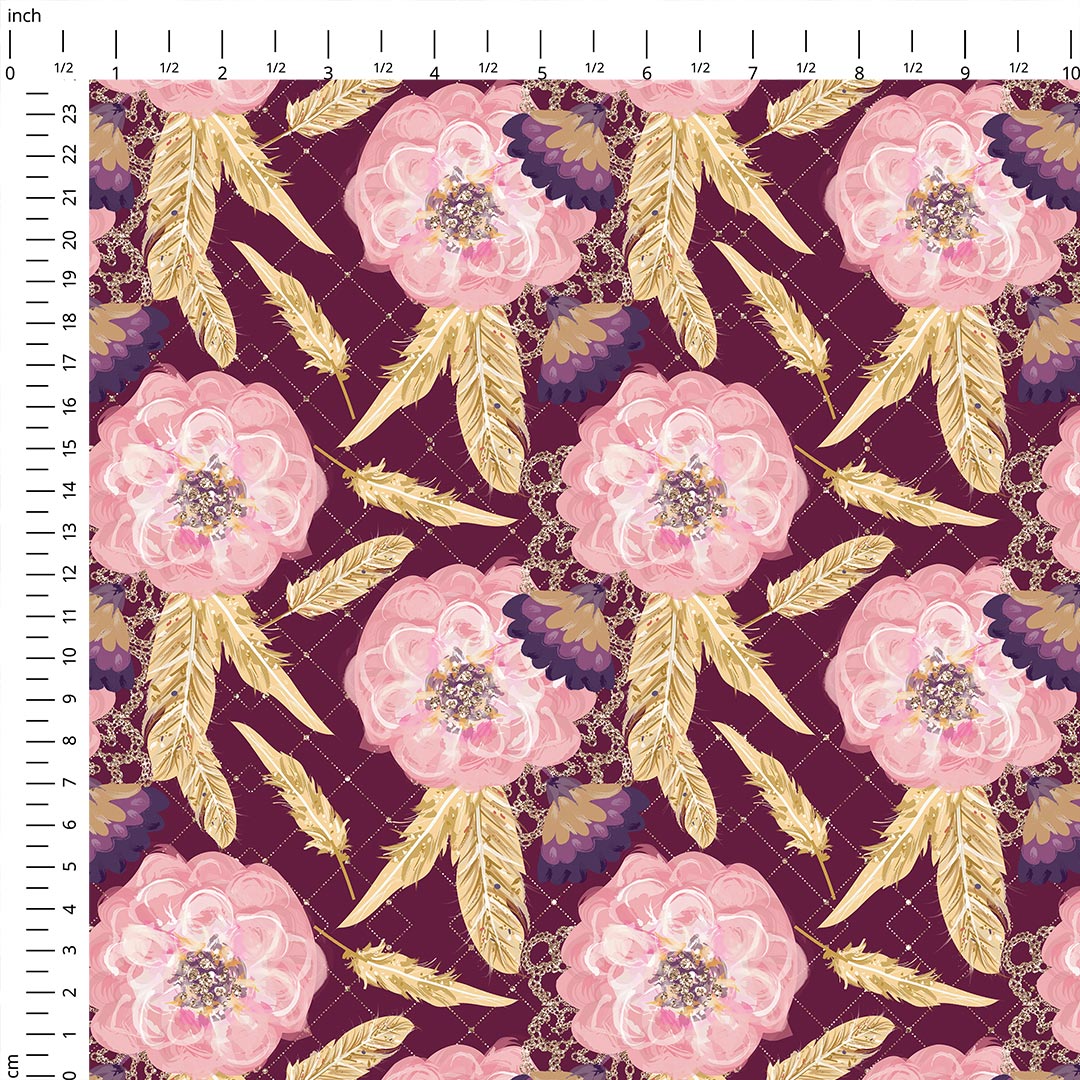Sewing Couture Roses Mauve Fabric