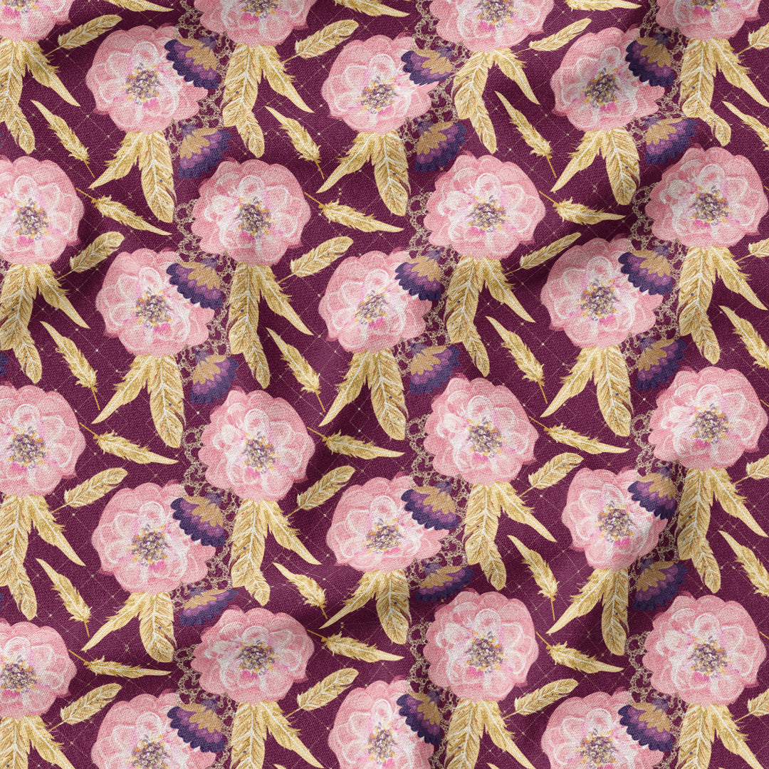 Sewing Couture Roses Mauve Fabric