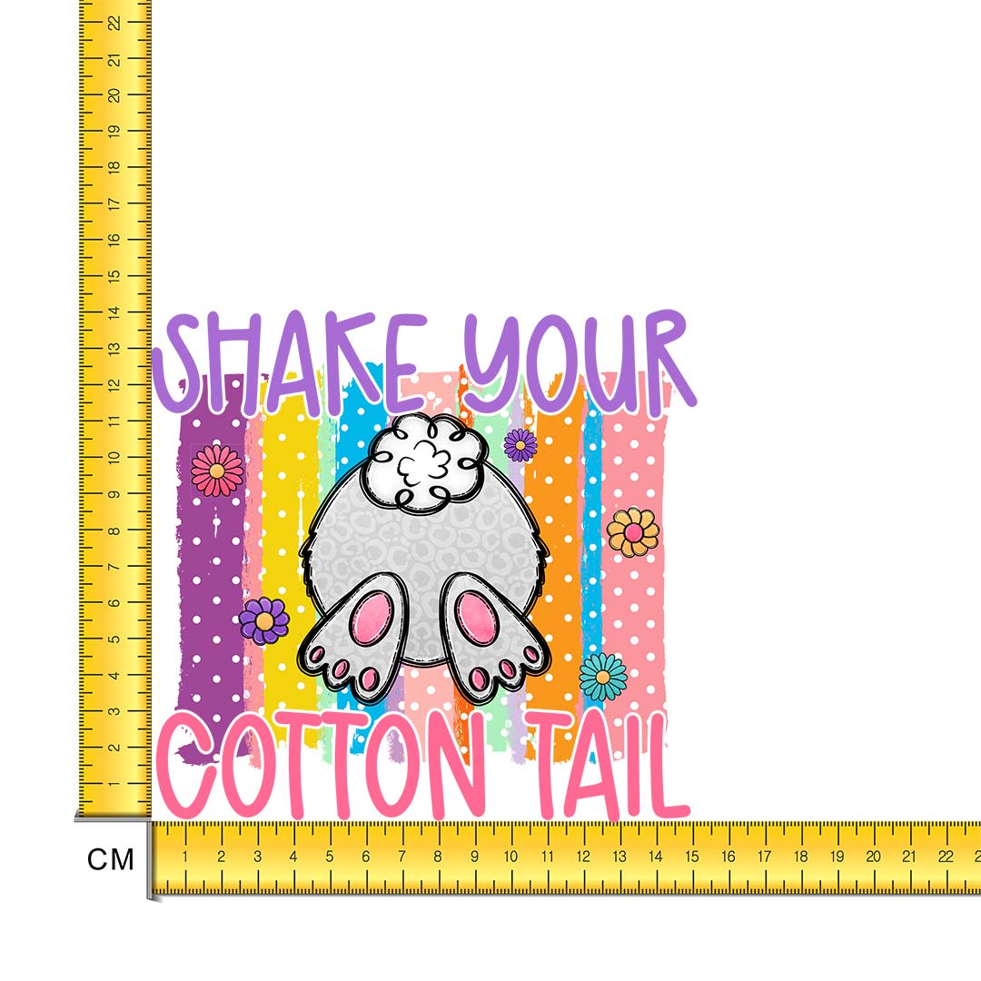 Shake Your Tail Iron on Fabric Heat Transfer DTF-213