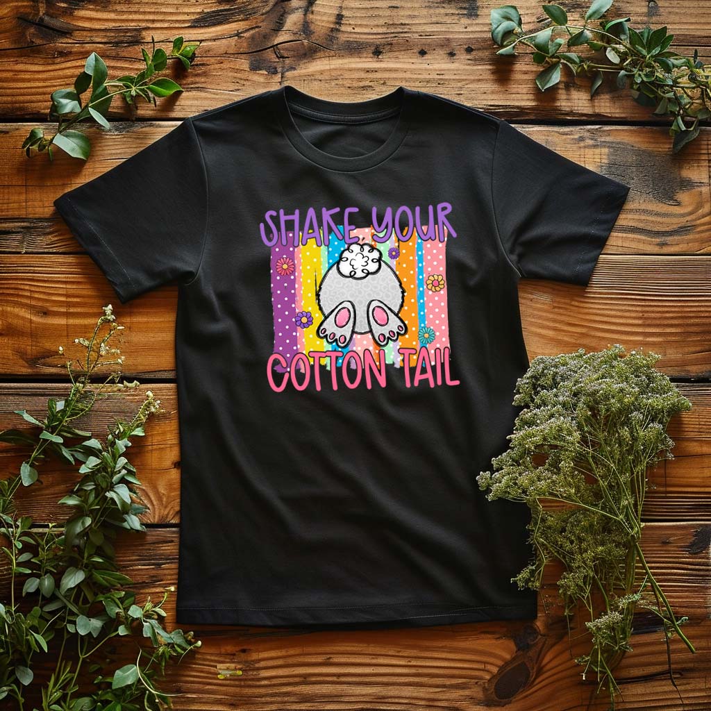 Shake Your Tail Iron on Fabric Heat Transfer DTF-213