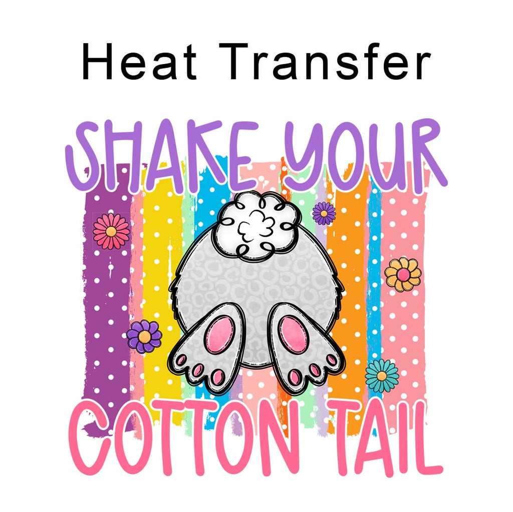 Shake Your Tail Iron on Fabric Heat Transfer DTF-213