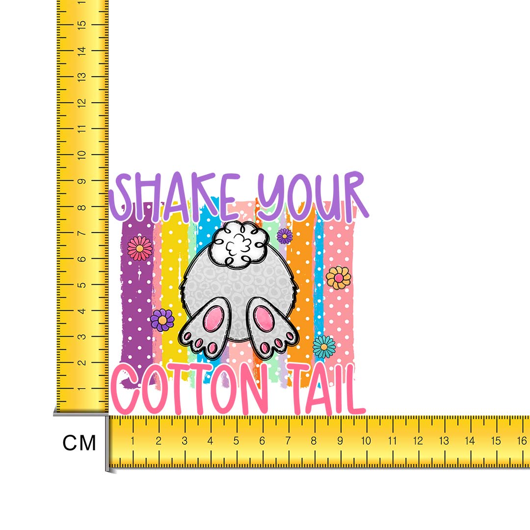 Shake Your Tail Iron on Fabric Heat Transfer DTF-213