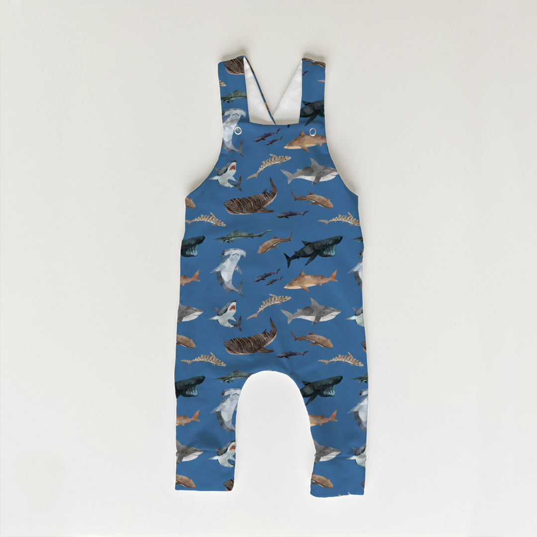 Sharks Blue Fabric