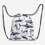Sharks White Fabric