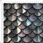 Iridescent Silver Dragon Scales Fabric