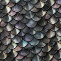 Iridescent Silver Dragon Scales Fabric