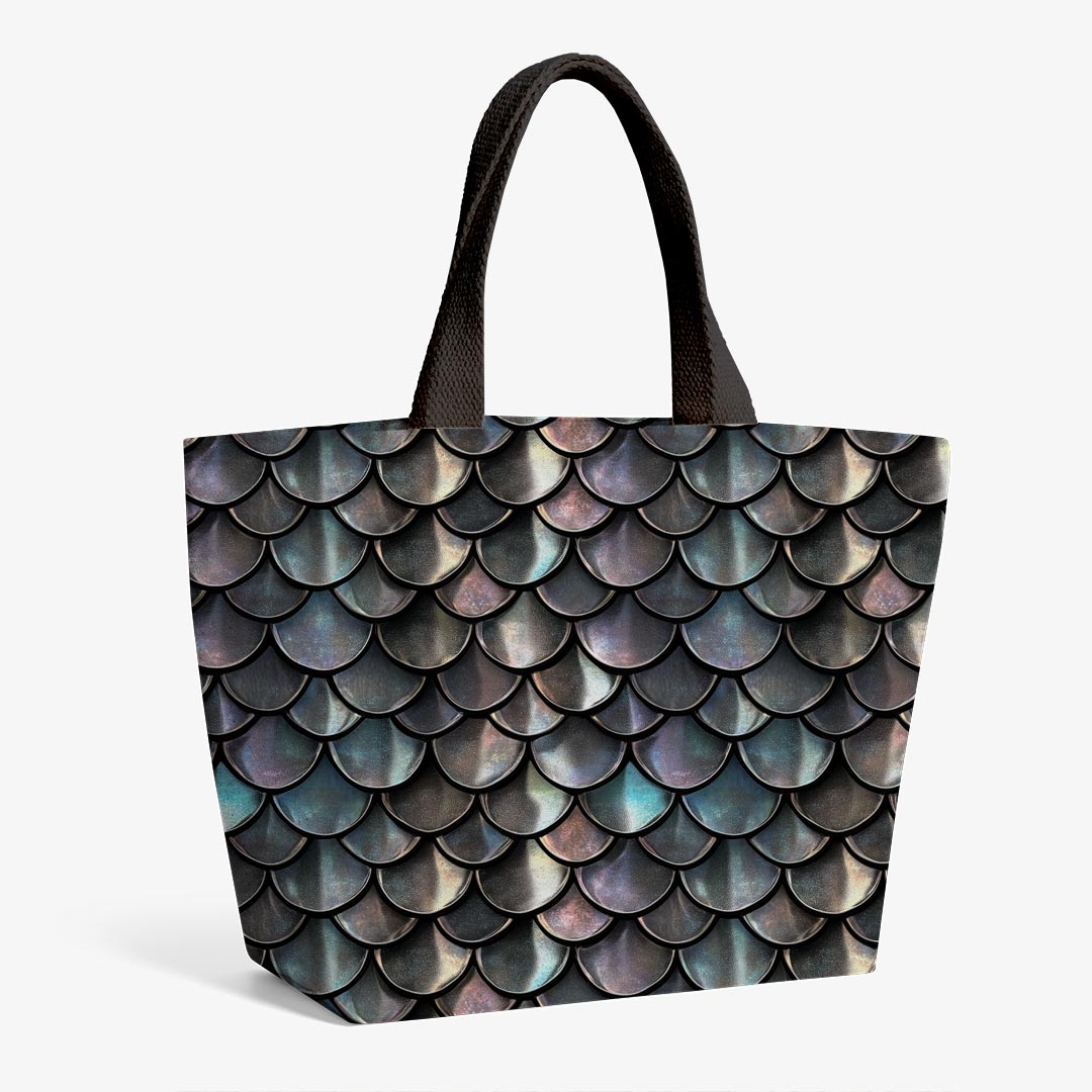 Iridescent Silver Dragon Scales Fabric