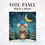 TOTE Silent Night Mouse TP-103 Fabric Bag Panel
