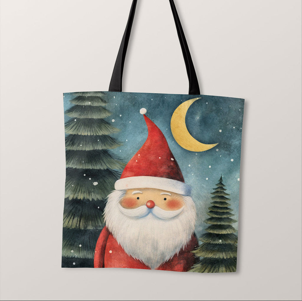 TOTE Silent Night Santa  Fabric Bag Panel TP-101