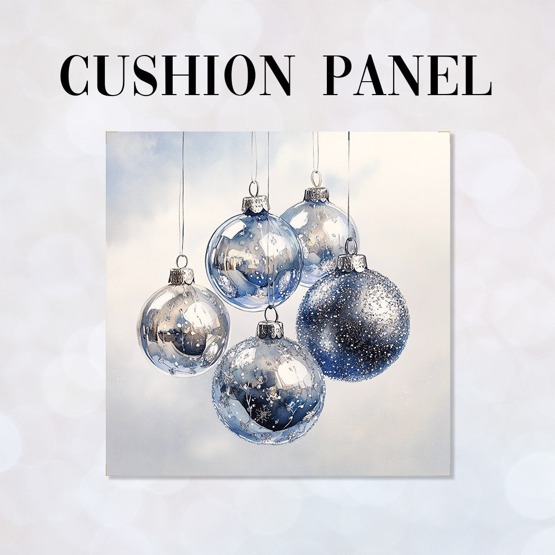 CUSHION Panel Silver Baubles CP-819