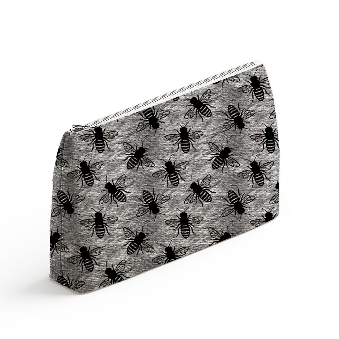 Silver Bees Fabric