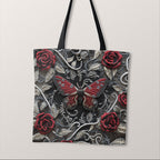 TOTE Fabric Bag Panel Silver Whisper Moth TP-263