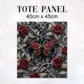 TOTE Fabric Bag Panel Silver Whisper Moth TP-263