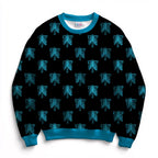 Skeletons Blue Fabric