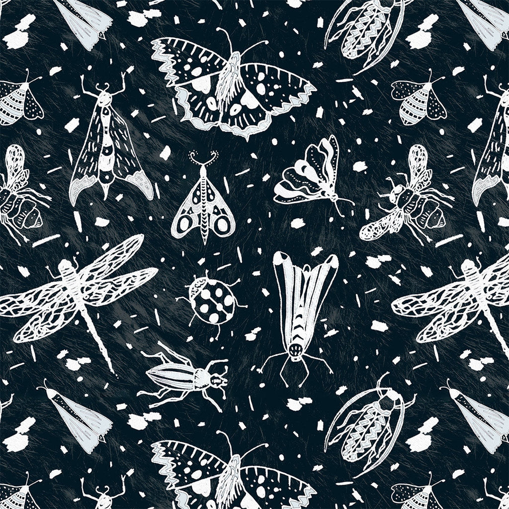 Sketched Bugs Fabric