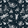 Sketched Bugs Fabric