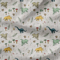 Sketched Dinos Fabric