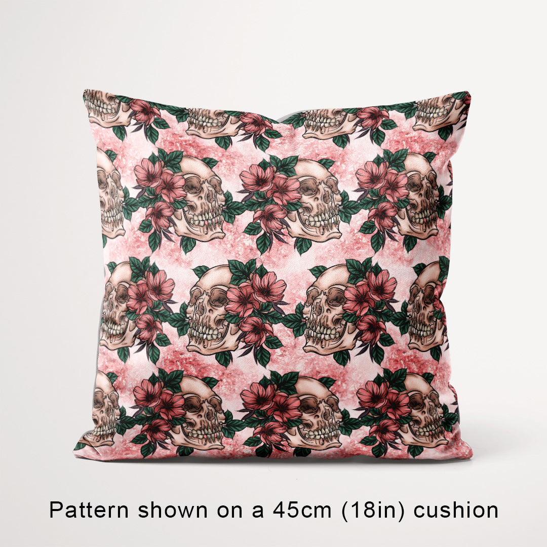 Skulls Rose Gold Fabric