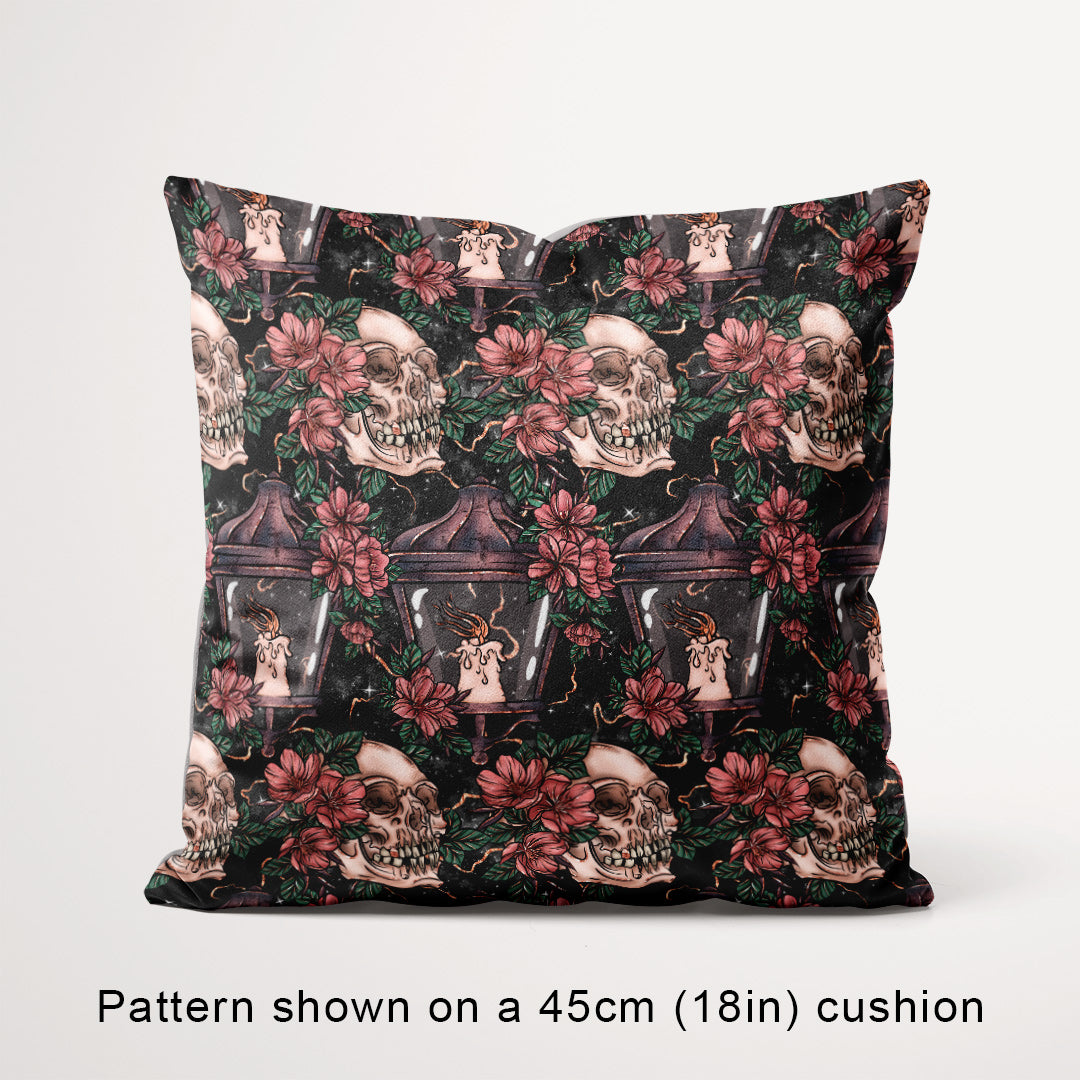 Skulls and Lanterns Fabric