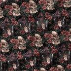 Skulls and Lanterns Fabric