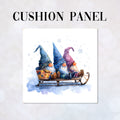CUSHION Panel Sledging Gnomes CP-820