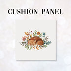 CUSHION Fabric Panel Sleeping Fox