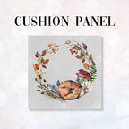 CUSHION Fabric Panel Sleeping Fox Lilac
