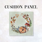 CUSHION Fabric Panel Sleeping Fox Sage