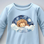 Sleeping Lion Iron on Fabric Heat Transfer DTF-147