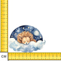 Sleeping Lion Iron on Fabric Heat Transfer DTF-147