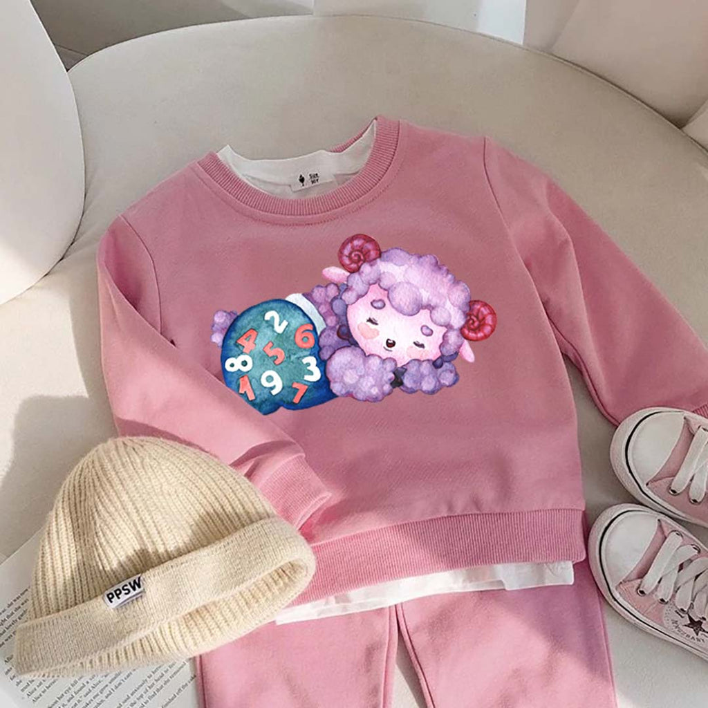 Sleepy Sheep Iron on Fabric Heat Transfer DTF-151