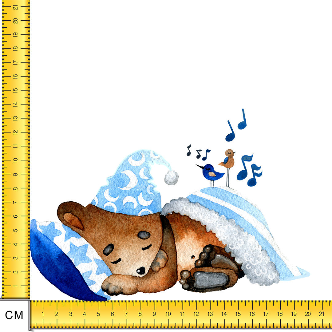 Sleeping Bear Iron on Fabric Heat Transfer DTF-148