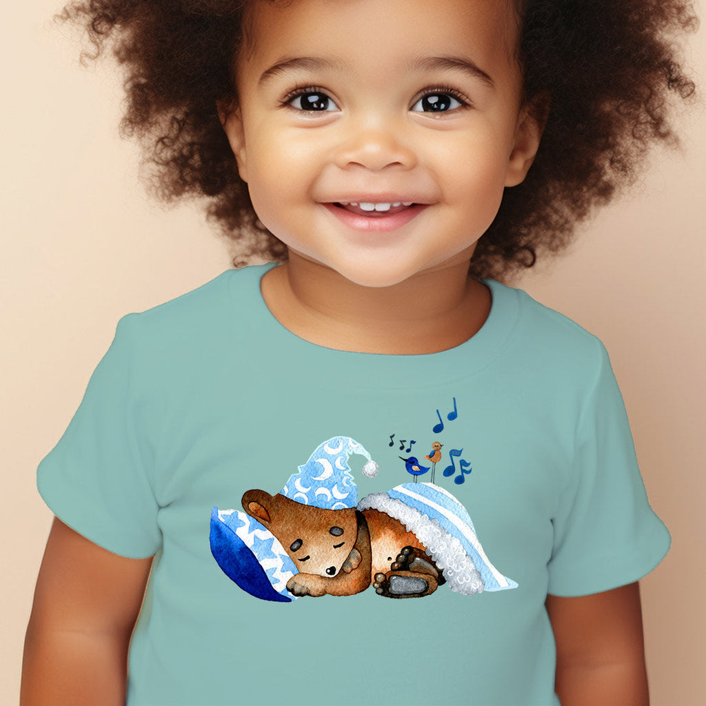 Sleeping Bear Iron on Fabric Heat Transfer DTF-148