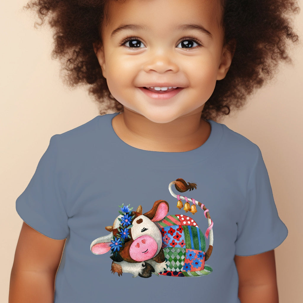 Sleepy Cow Iron on Fabric Heat Transfer DTF-149