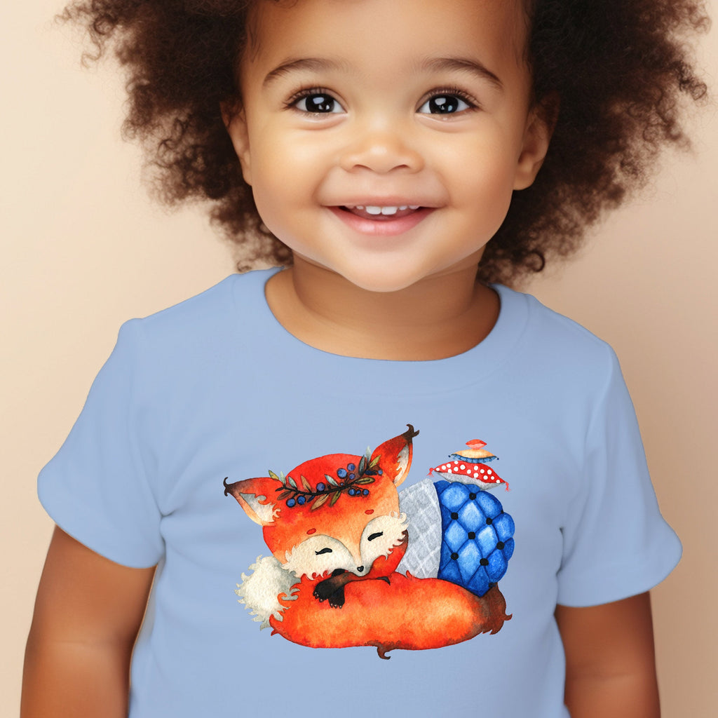 Sleepy Fox Iron on Fabric Heat Transfer DTF-150