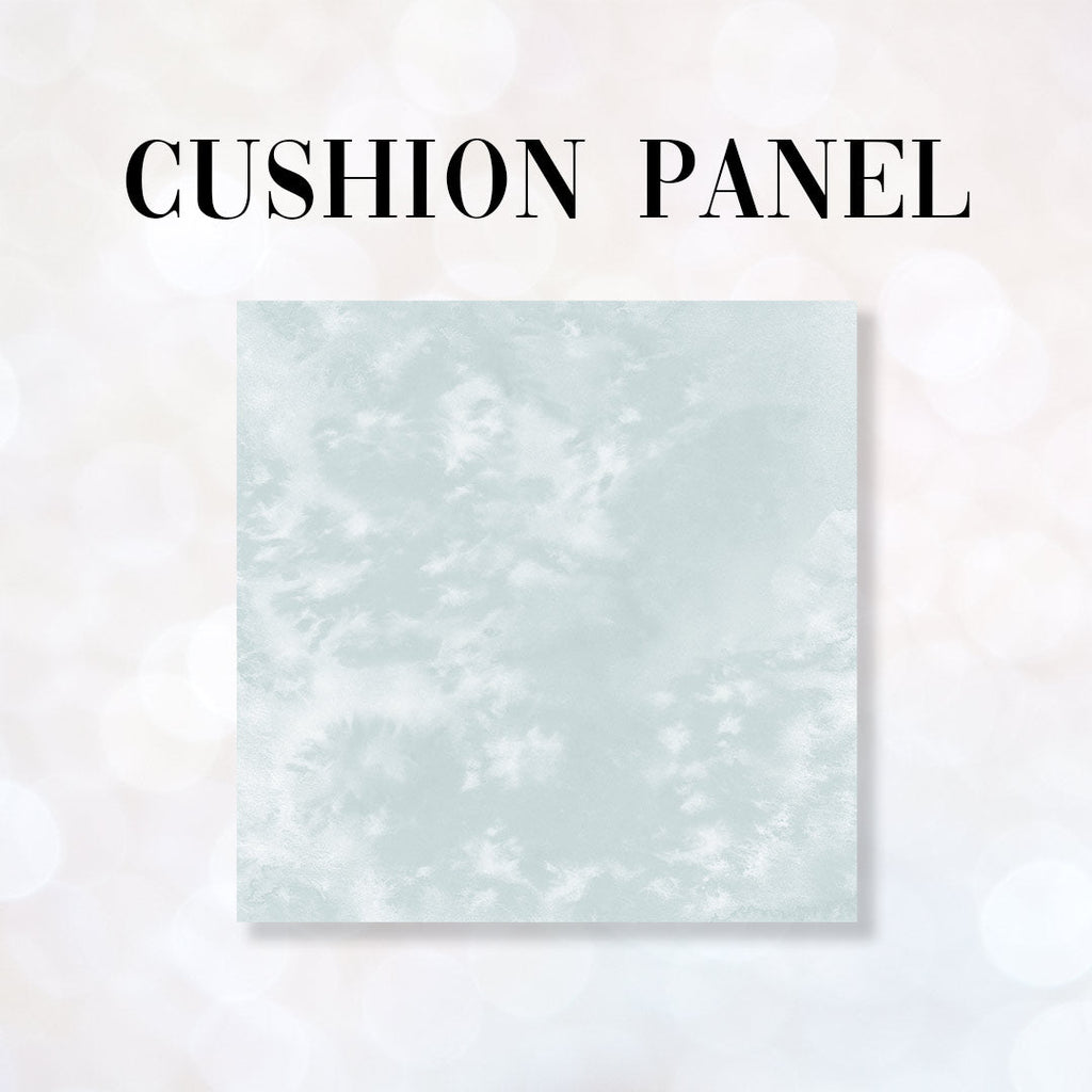 CUSHION CO-ORD Sleeping Fox Blue Fabric Panel