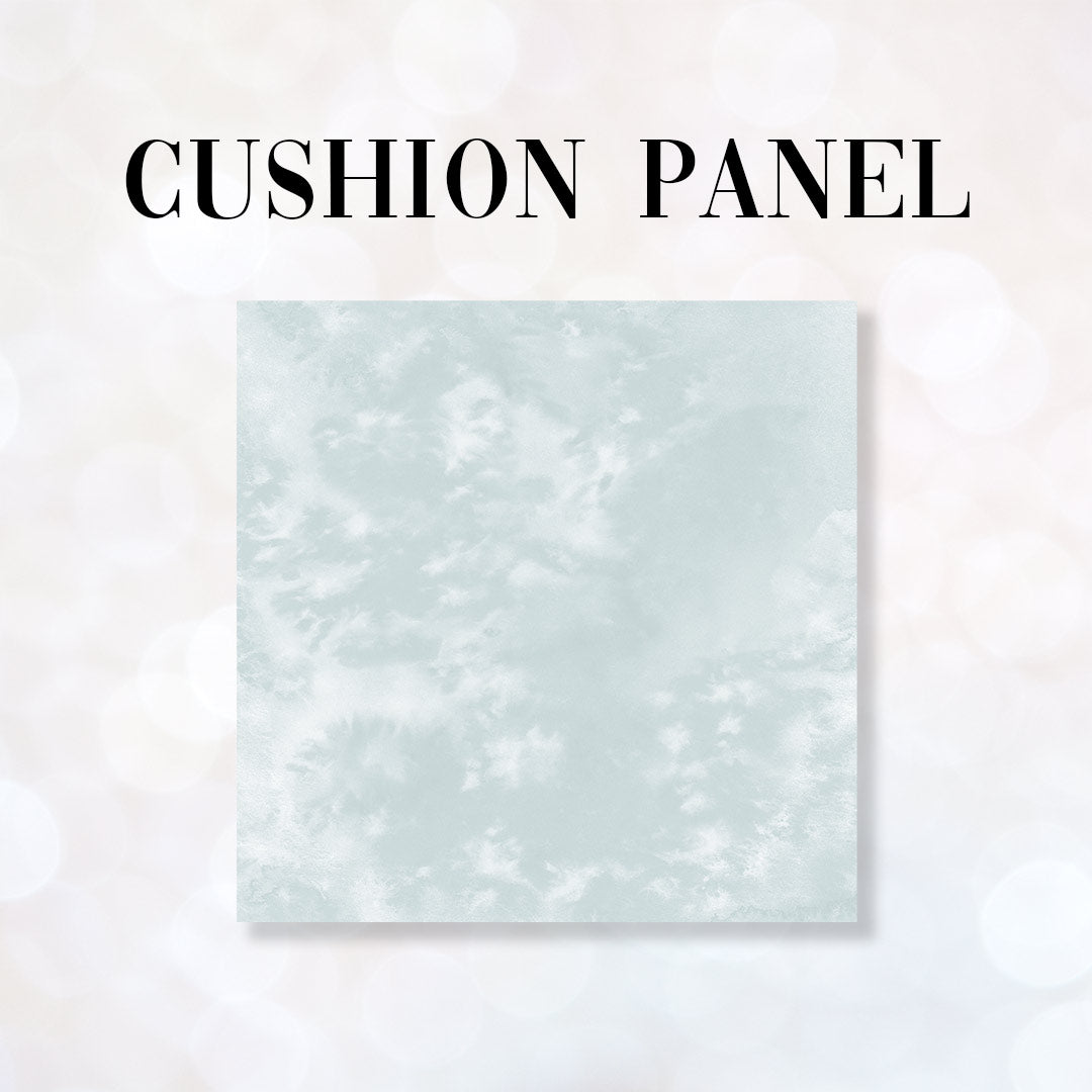 CUSHION CO-ORD Sleeping Fox Blue Fabric Panel