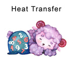 Sleepy Sheep Iron on Fabric Heat Transfer DTF-151