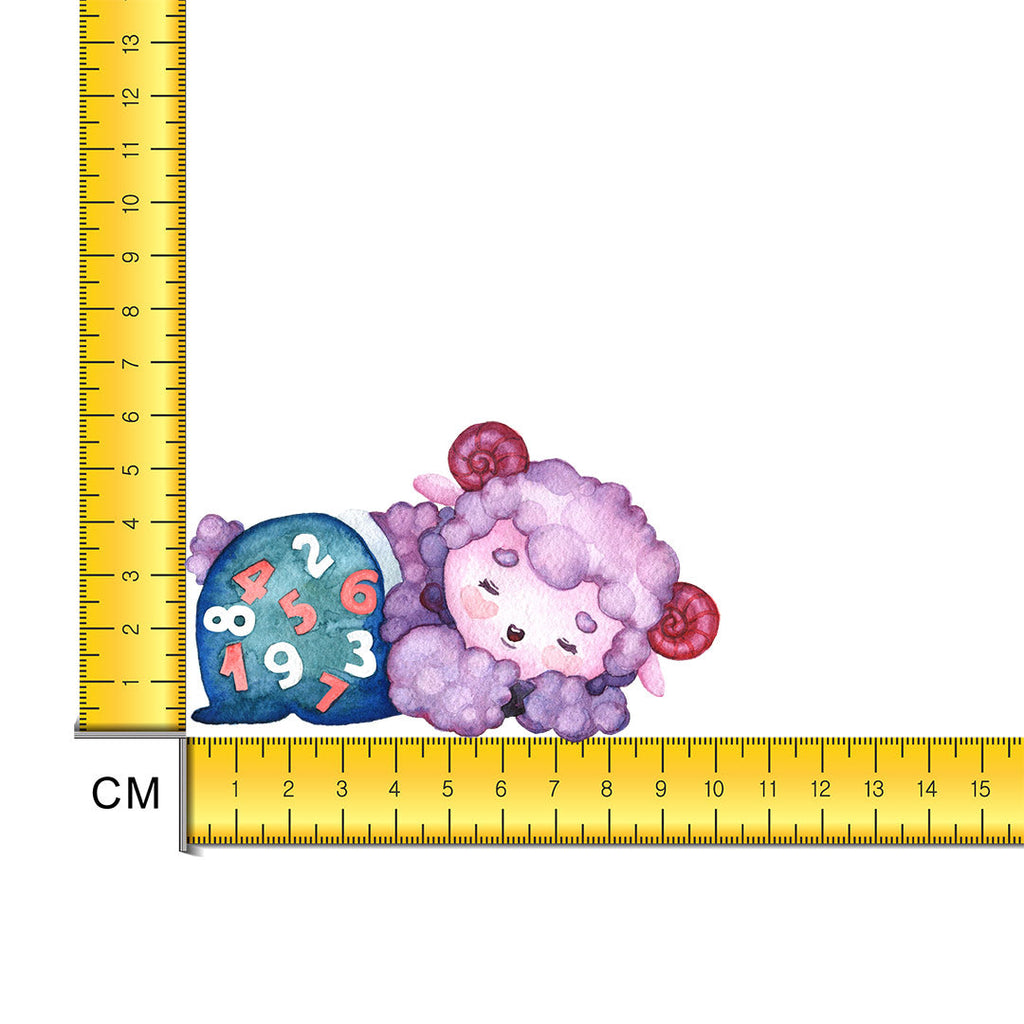 Sleepy Sheep Iron on Fabric Heat Transfer DTF-151