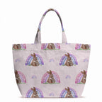 Rainbow Bunny Pink Fabric