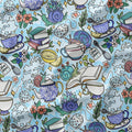 Snails and Books Fabric