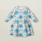 Snowflakes Blue Fabric