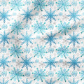 Snowflakes Blue Fabric