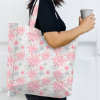Snowflakes Pink Fabric