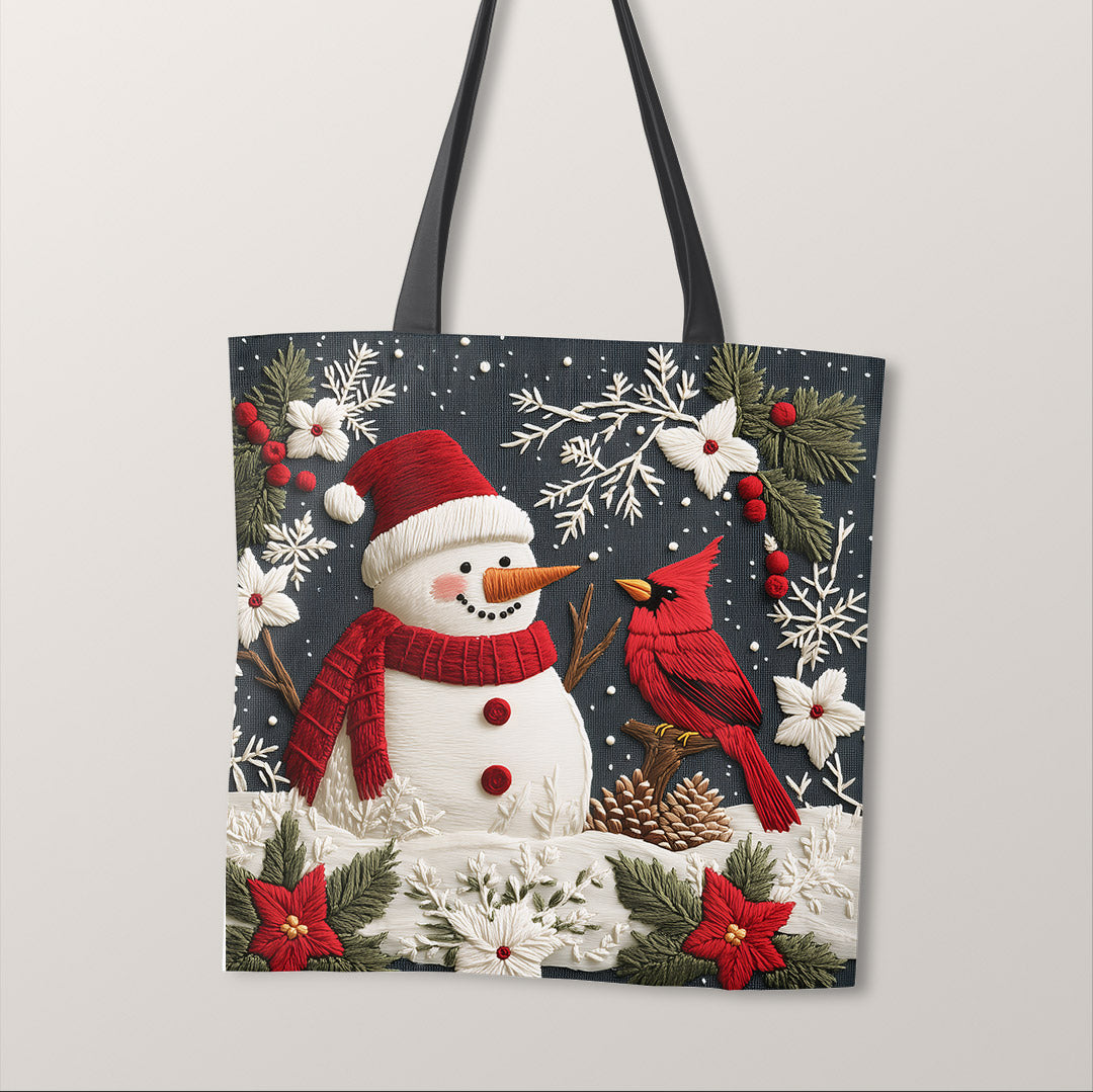 TOTE Panel Snowman and Red Cardinal TP-861