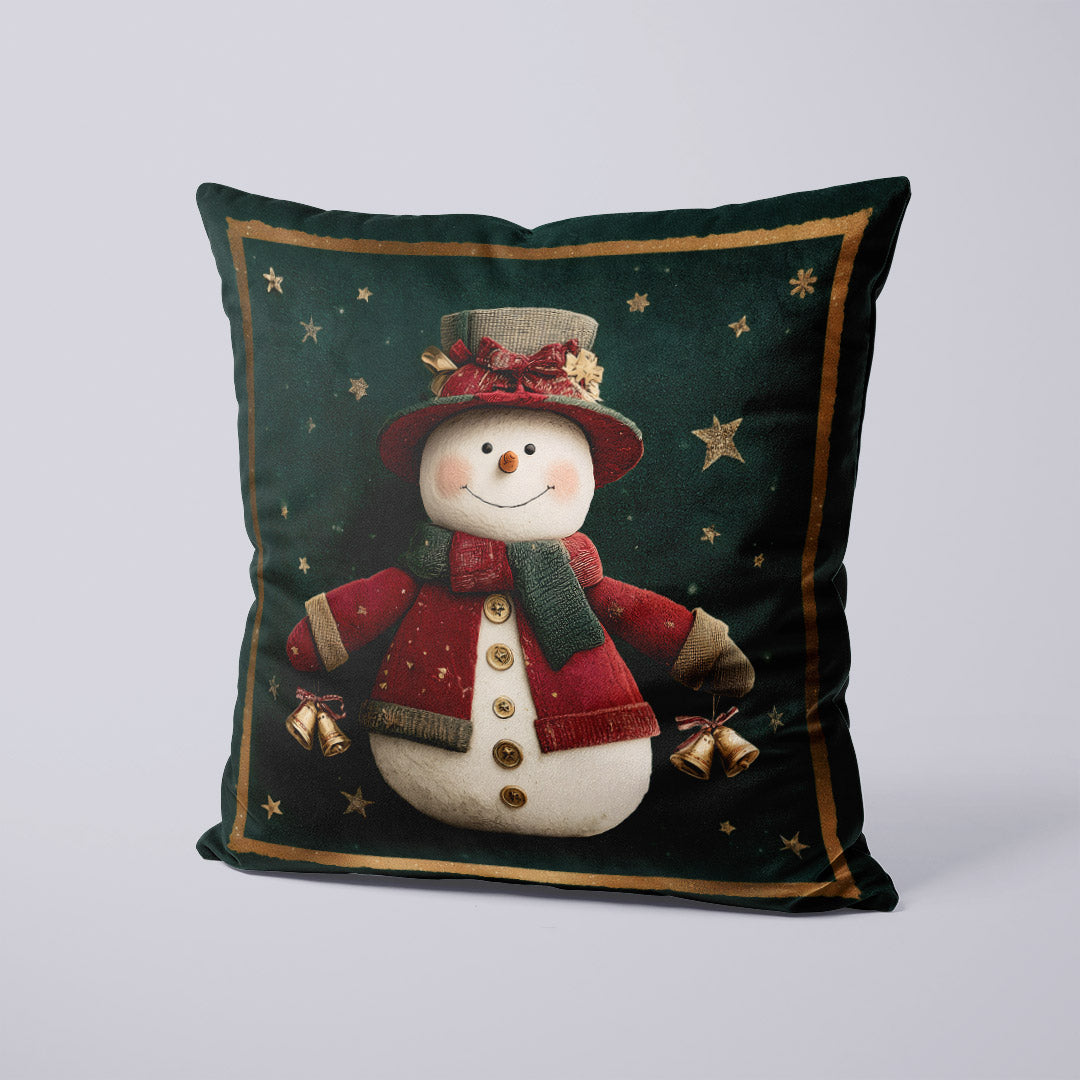 CUSHION Panel Snowman Green CP-822