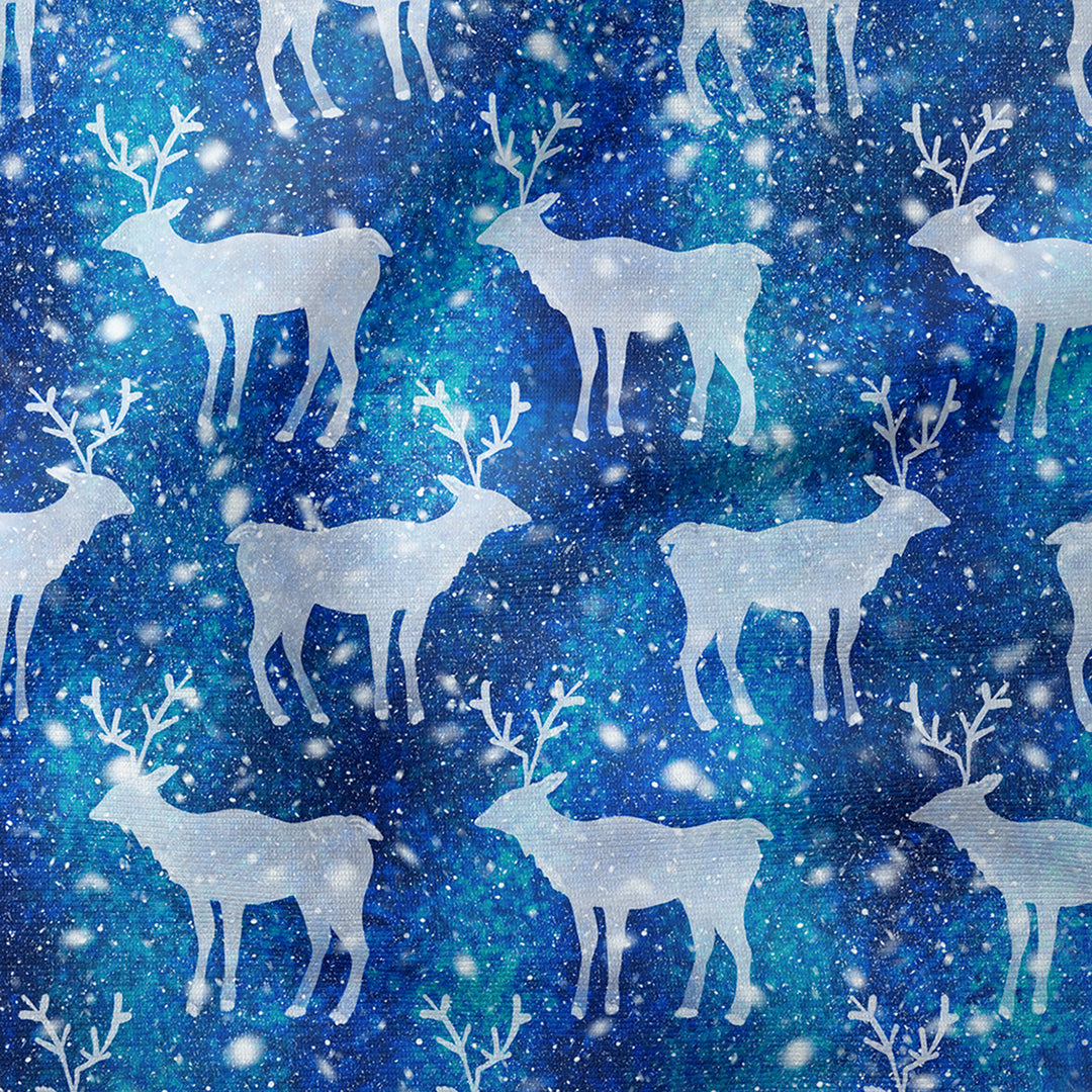 Snowy Reindeer Fabric