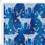 Snowy Reindeer Fabric