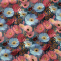 Soft Pastel Poppies Fabric