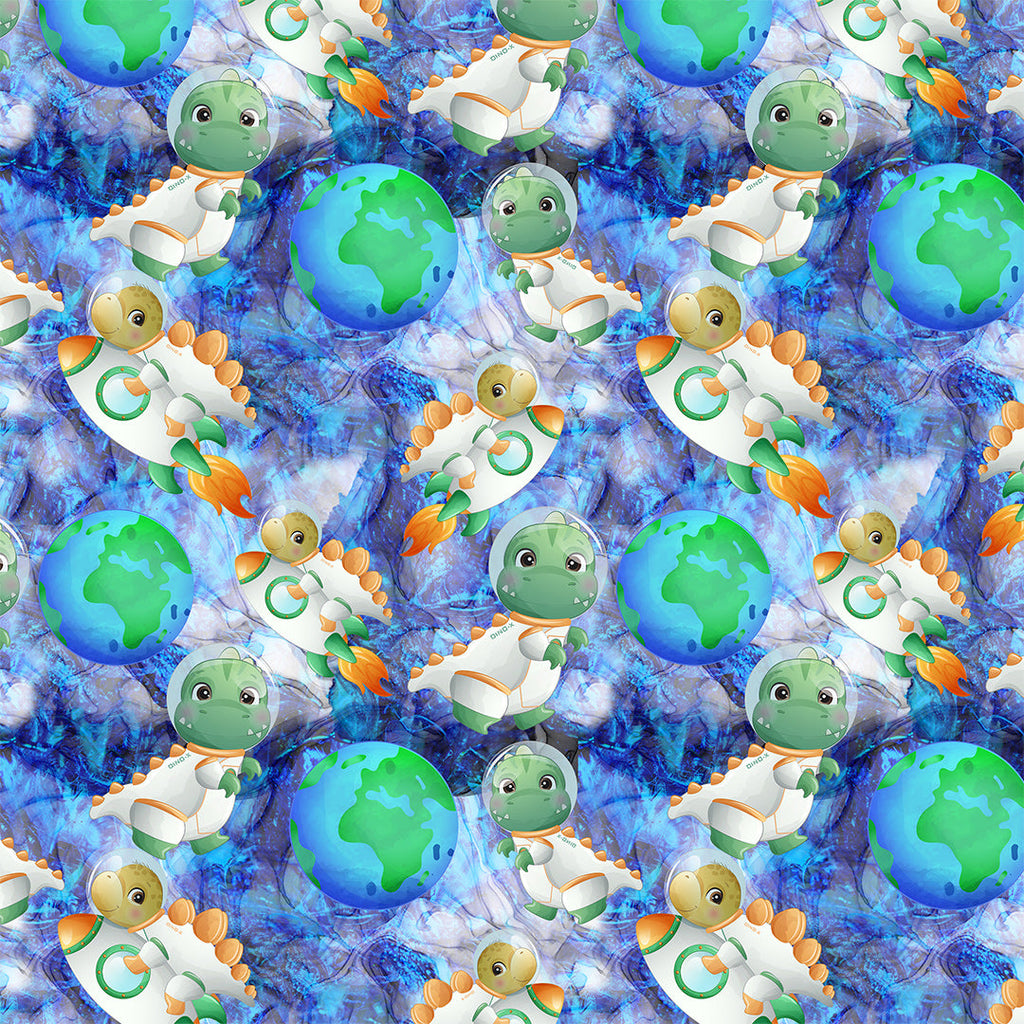 Space Dinos Fabric